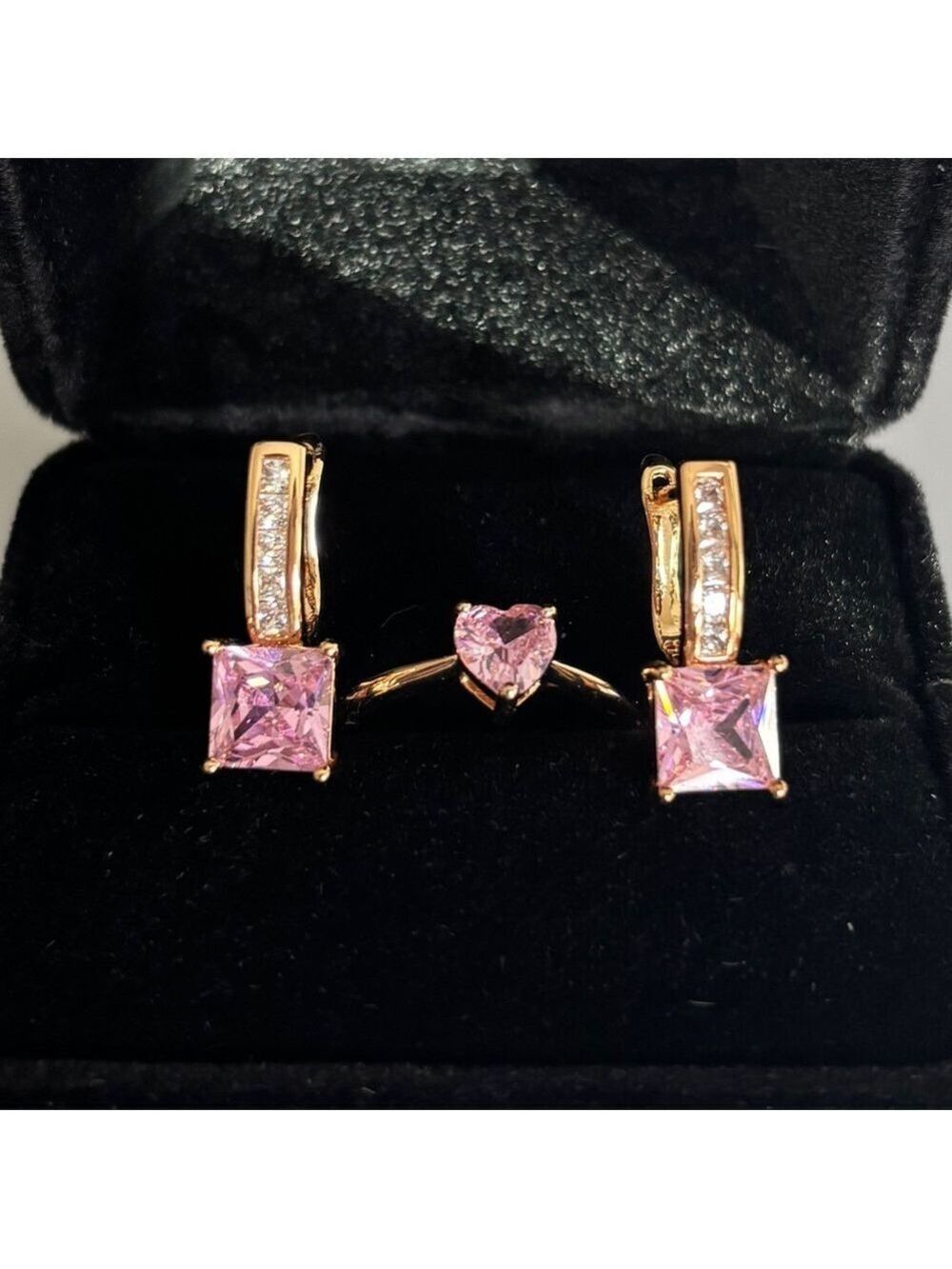 Pretty Bird Elegant Rose Gold Jewelry Set